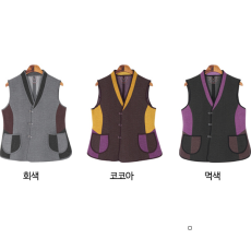여성 생활한복 정당누비조끼