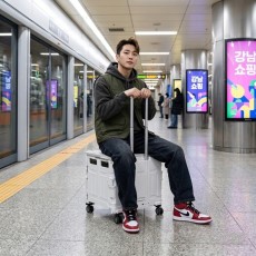 캠핑 필수 휴대용 접이식 핸드카트 소프트 4바퀴 폴딩카트