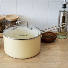 머쉬 크림 인덕션 편수냄비 18cm